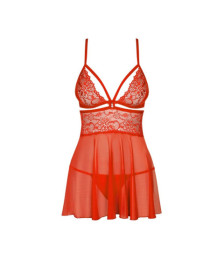 838-BAB-3 Babydoll - Rouge